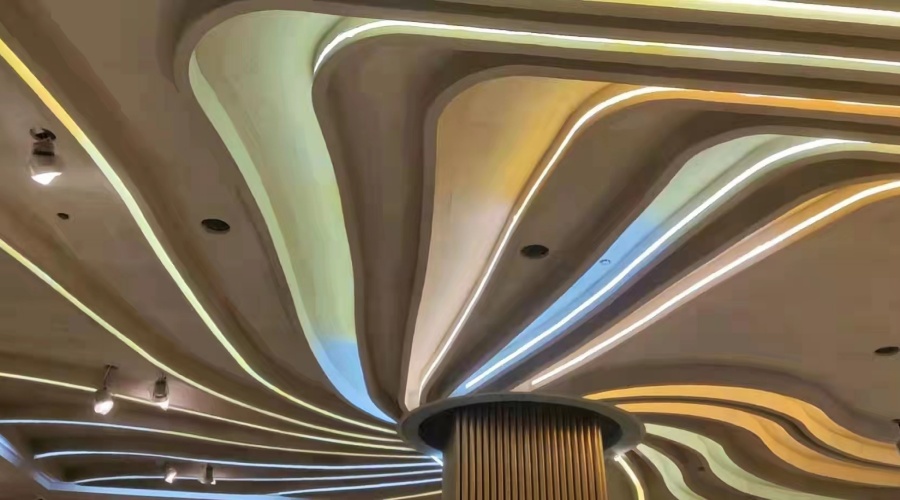 湖南懷化美美酒店定制GRG吊頂，飾紀上品經得起考驗