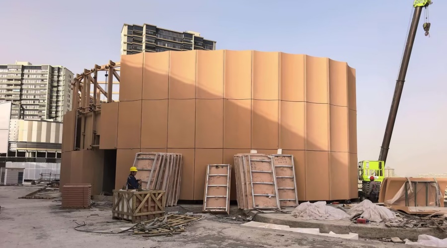  飾紀上品UHPC廠家：上海新嘉中心UHPC幕墻板工程典范