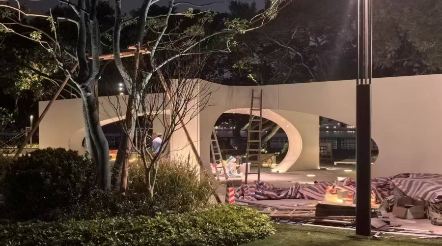 廣州南天名苑UHPC構件雕塑工程案例