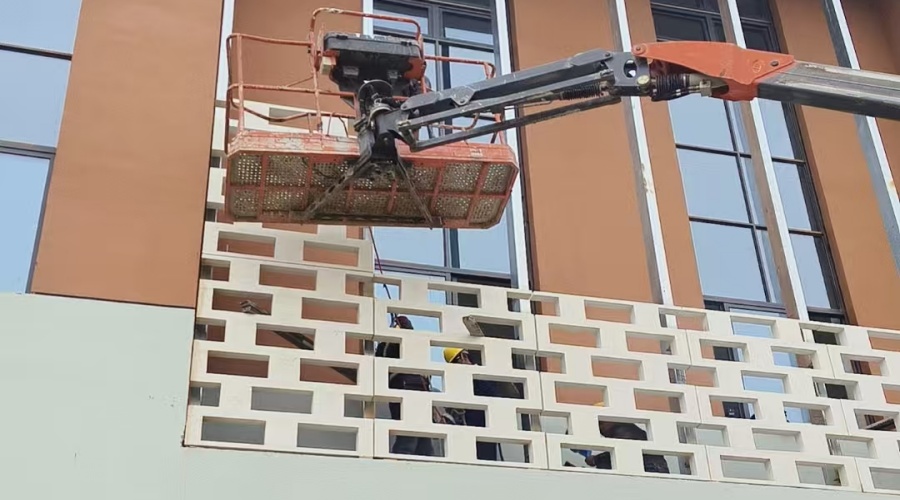 蚌埠體育館GRC鏤空幕墻板