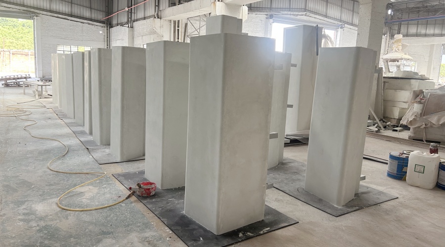 廣州海珠區琶洲展館GRC坐凳的工程案例