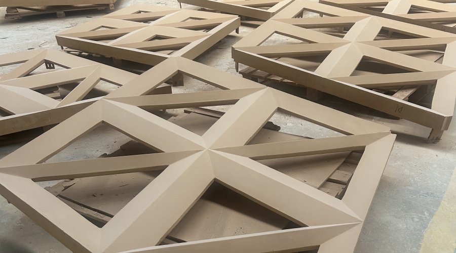 惠州茶葉產業園彩色UHPC鏤空幕墻板工程案例