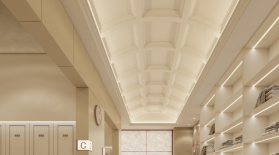 河北邯鄲東方洗浴中心GRG吊頂