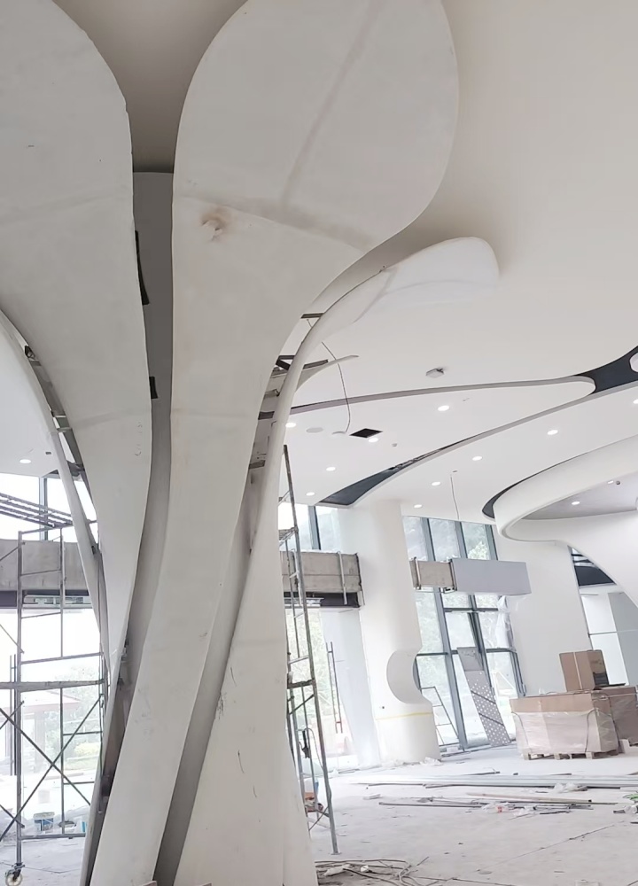 浙江溫州樂清GRG吧臺(tái)柱子的創(chuàng)新工程