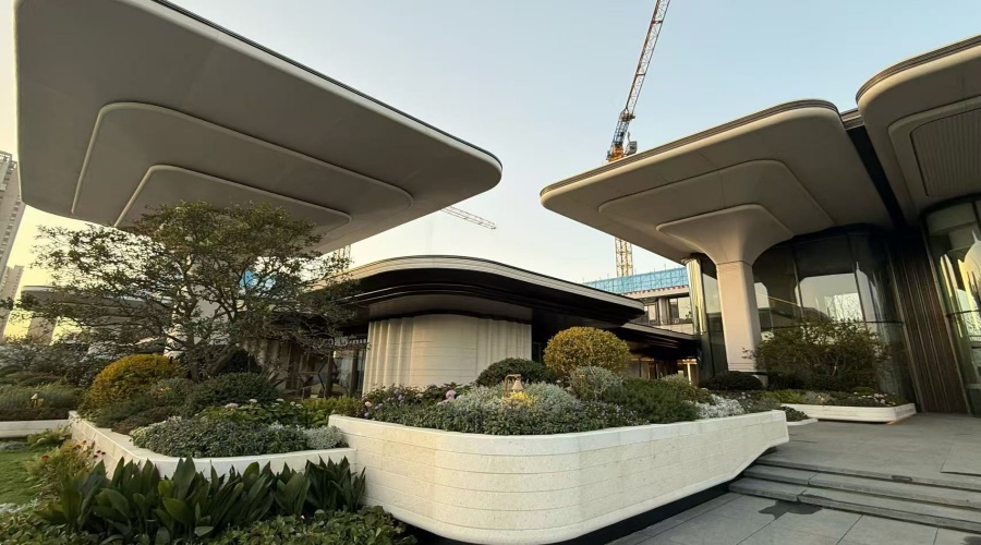 合肥售樓部UHPC柱子幕墻造型