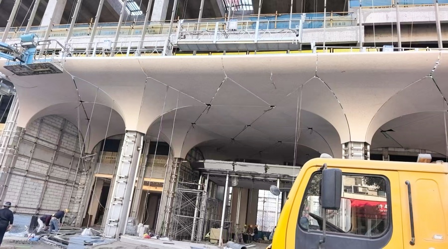 UHPC幕墻板與柱子門頭