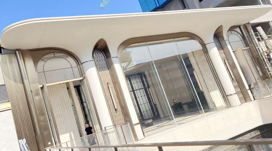 UHPC幕墻板與柱子門頭