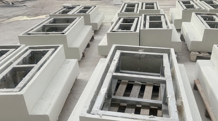 茂名那霍服務區(qū)GRC坐凳底座