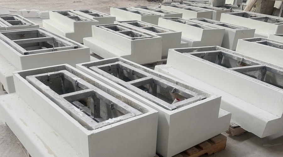 茂名那霍服務區(qū)GRC坐凳底座