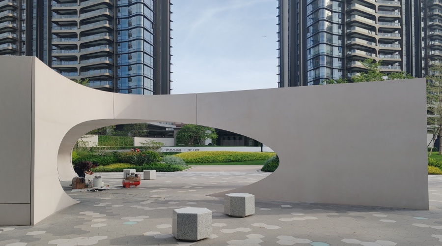 UHPC構件安裝現場