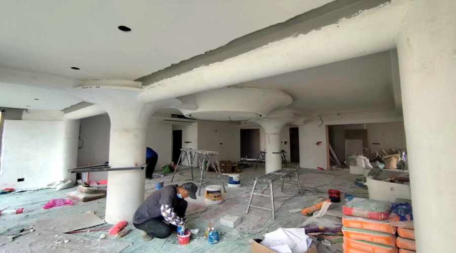 GRG構(gòu)件安裝現(xiàn)場