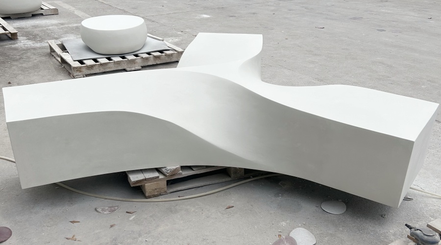 UHPC/GFRC坐凳樹(shù)池草階檔墻