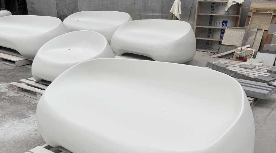 UHPC/GFRC坐凳樹(shù)池草階檔墻